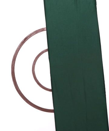 Deep Green Colour Plain Satin Fabric